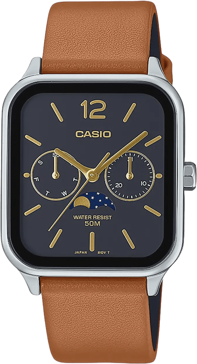 Casio Timeless Dam Svart/stl, Lderband - Mtp-m305l-1aver, från Casio, i färgen 1.