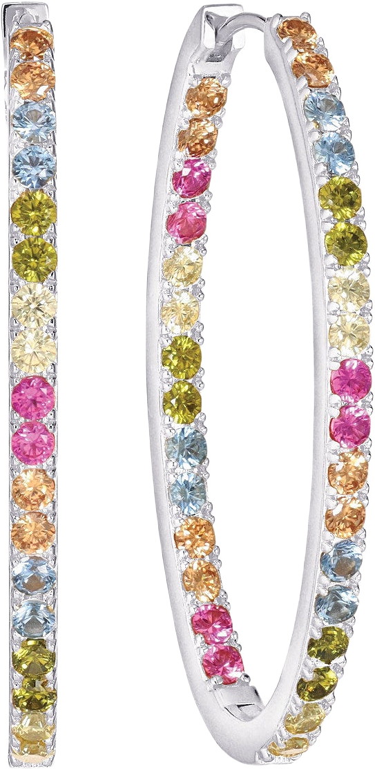 Örhänge Ellisse, från Sif Jakobs Jewellery, i färgen multi.