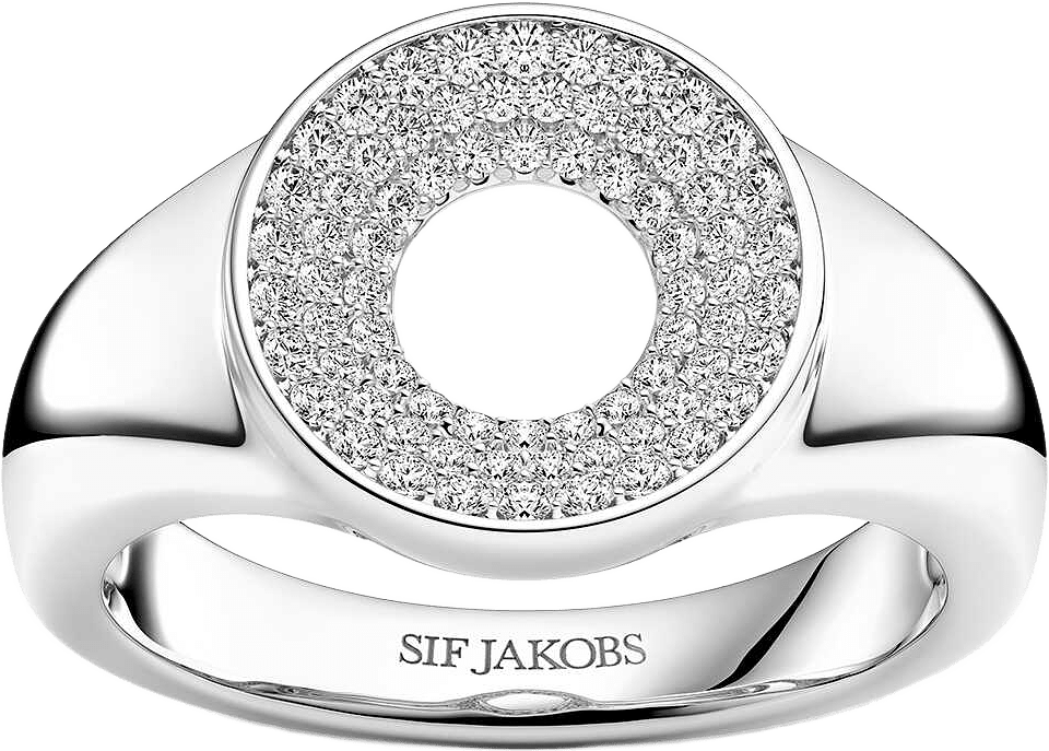Melzo Ring, från Sif Jakobs Jewellery, i färgen silver.