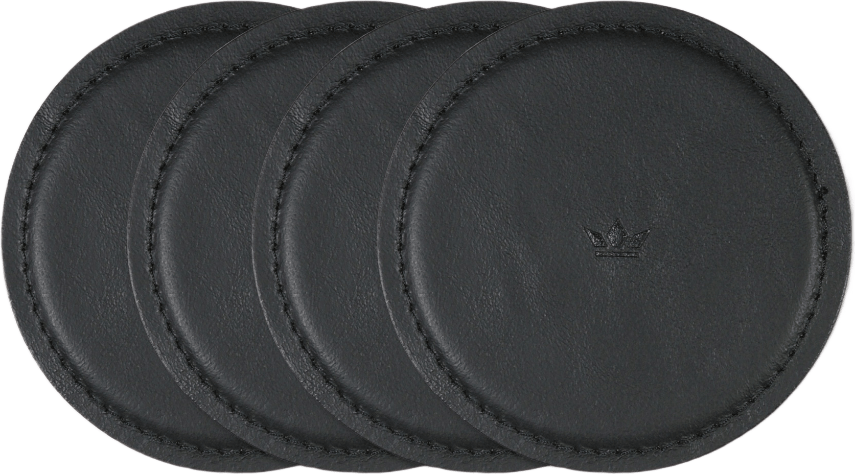 Glasunderlägg 4pack 10ø, från Dutchdeluxes, i färgen black.