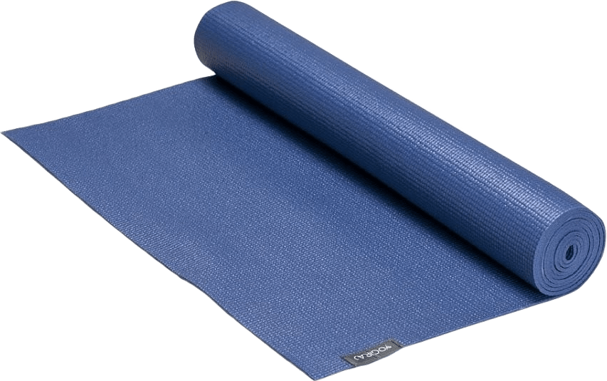 Yogamatta All-round Yoga Mat, 4 Mm, från Yogiraj, i färgen blueberry blue.