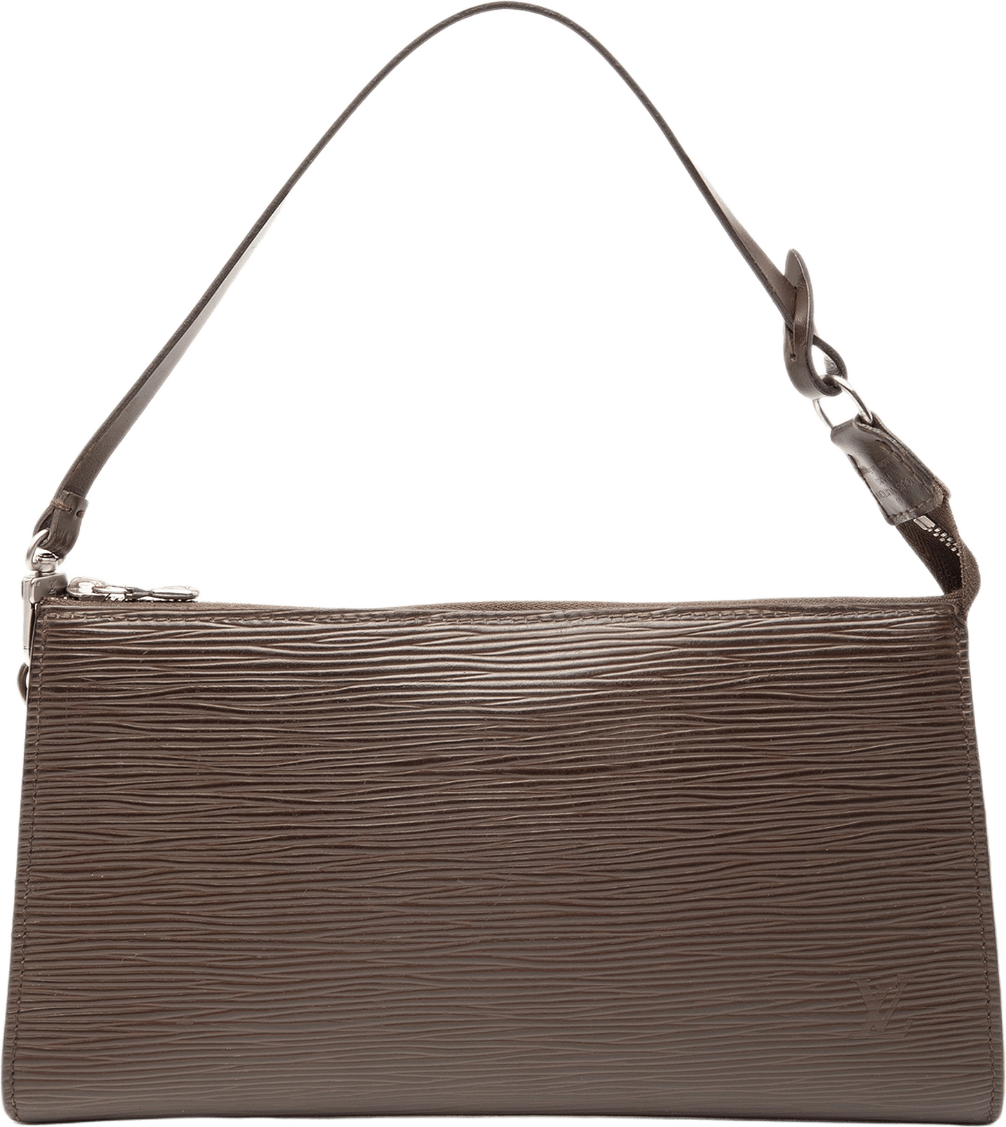 Louis Vuitton Epi Pochette Accessoires, från Luxclusif, i färgen dark brown.