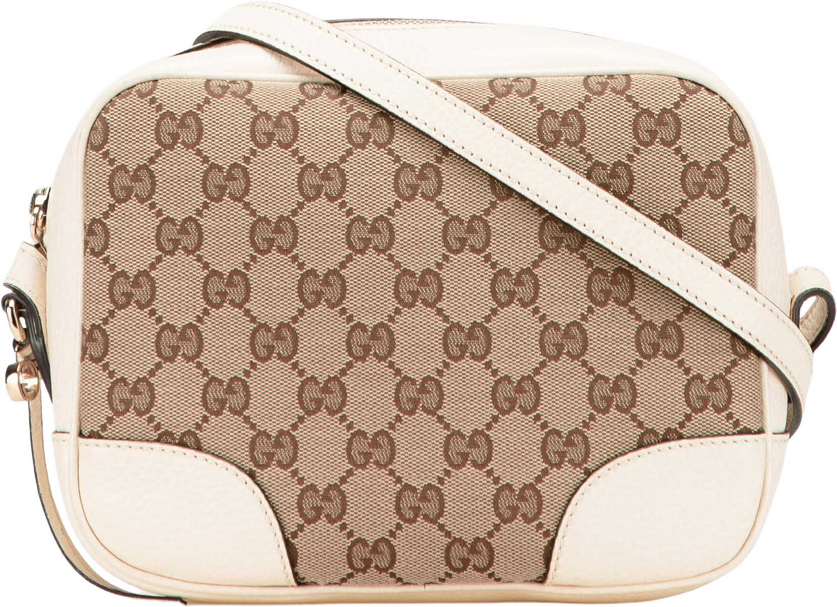 Gucci Gg Canvas Bree Crossbody, från Luxclusif, i färgen beige.