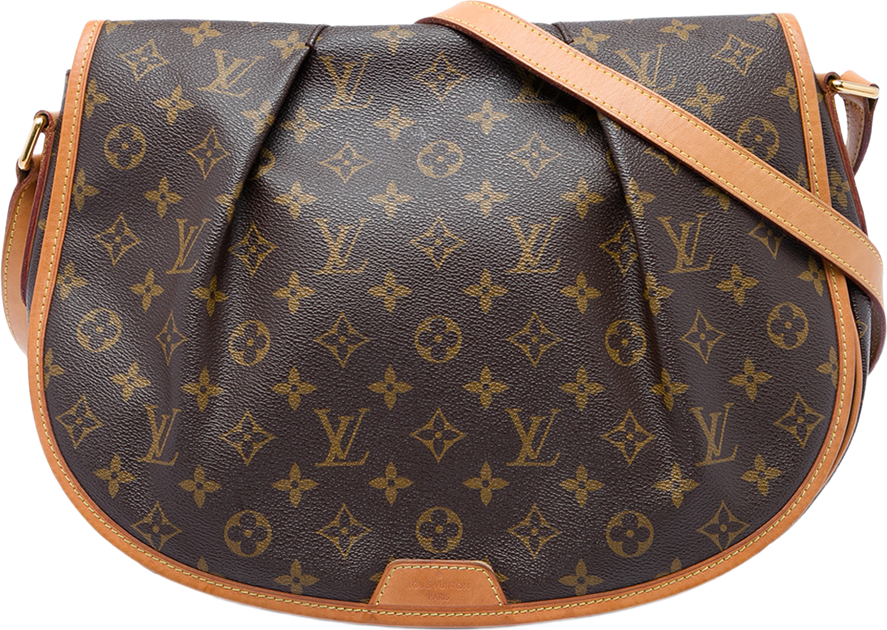 Louis Vuitton Monogram Menilmontant Mm, från Luxclusif, i färgen brun.