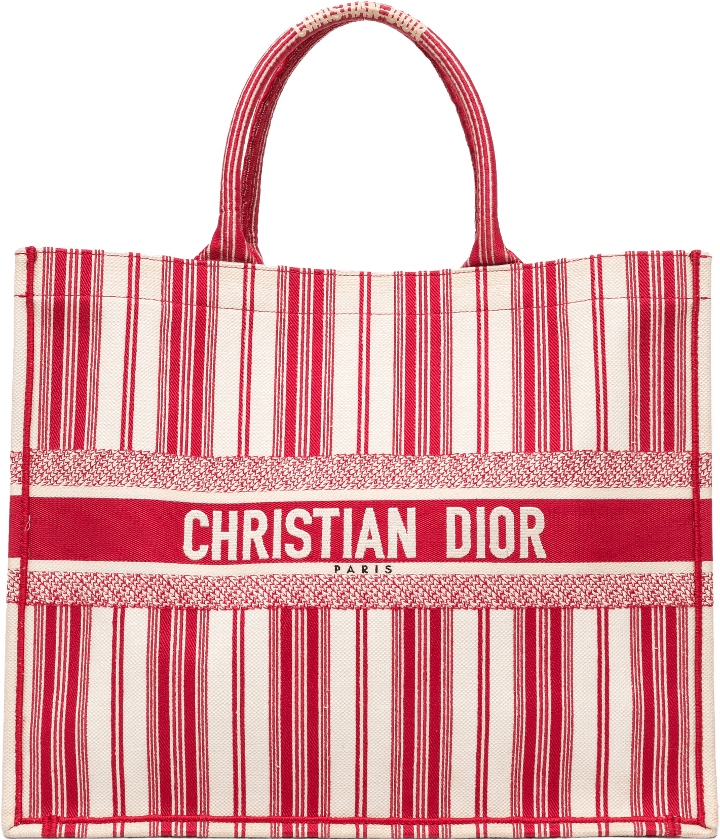 Dior Large Striped Book Tote