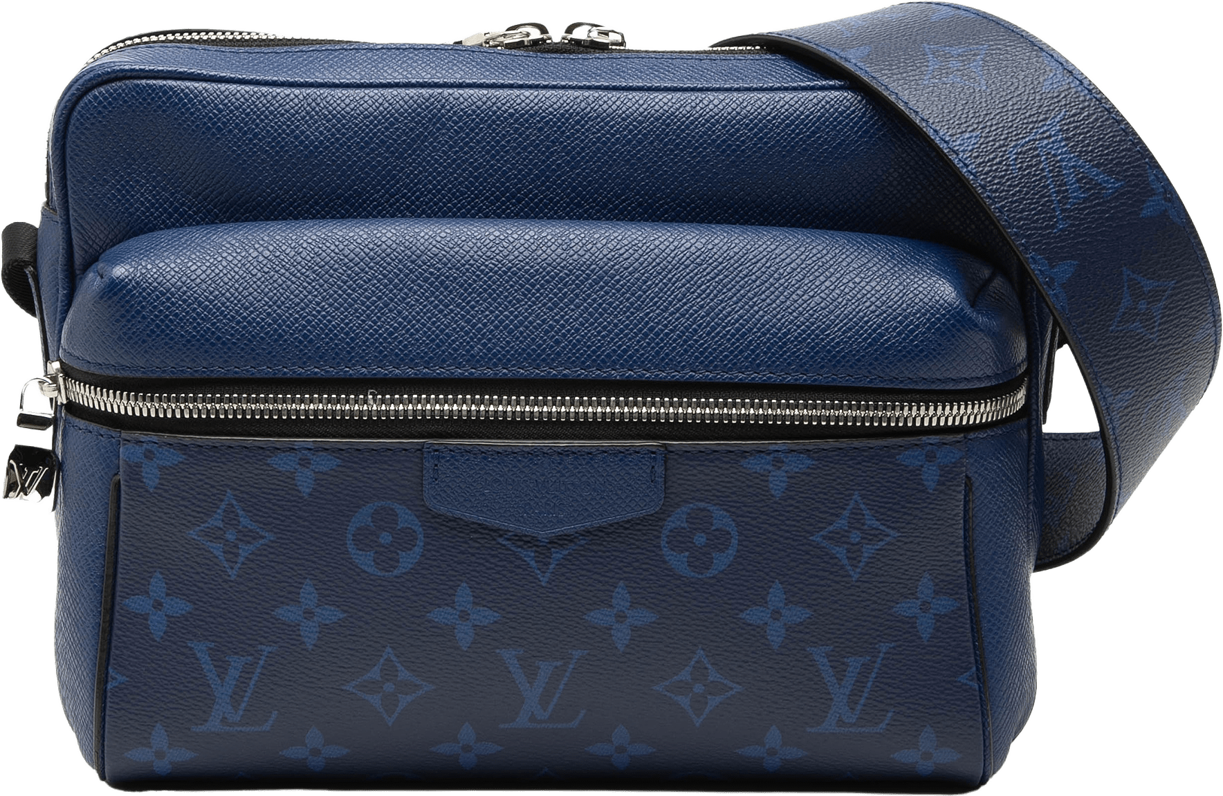 Louis Vuitton Monogram Taigarama Outdoor Messenger, från Luxclusif, i färgen dark blue.