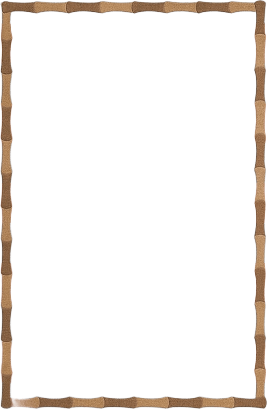 Alice Crawley Bamboo Stripe Blue Rust, från Layered, i färgen stripe blue.