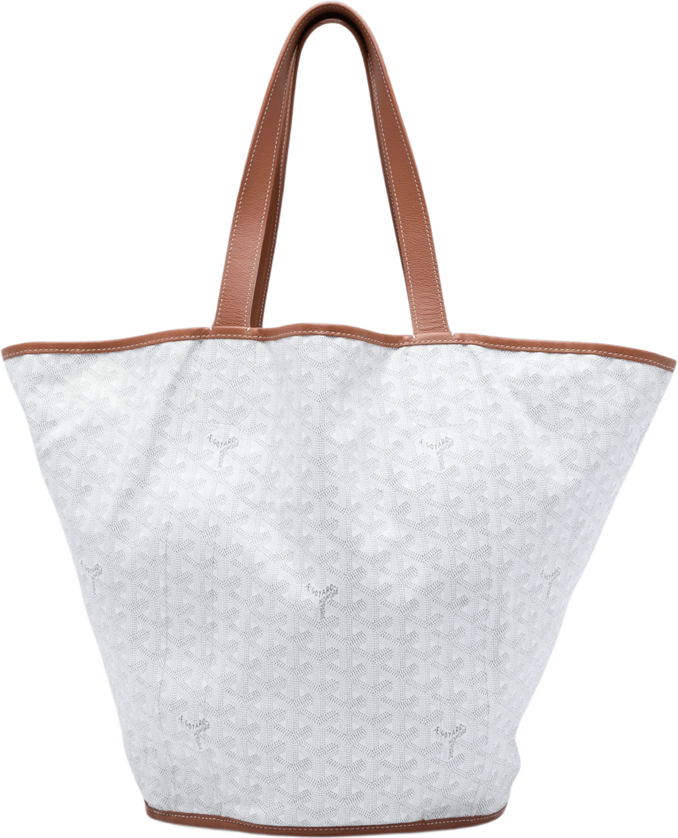 Goyard Goyardine Reversible Belharra Tote, från Luxclusif, i färgen vit.