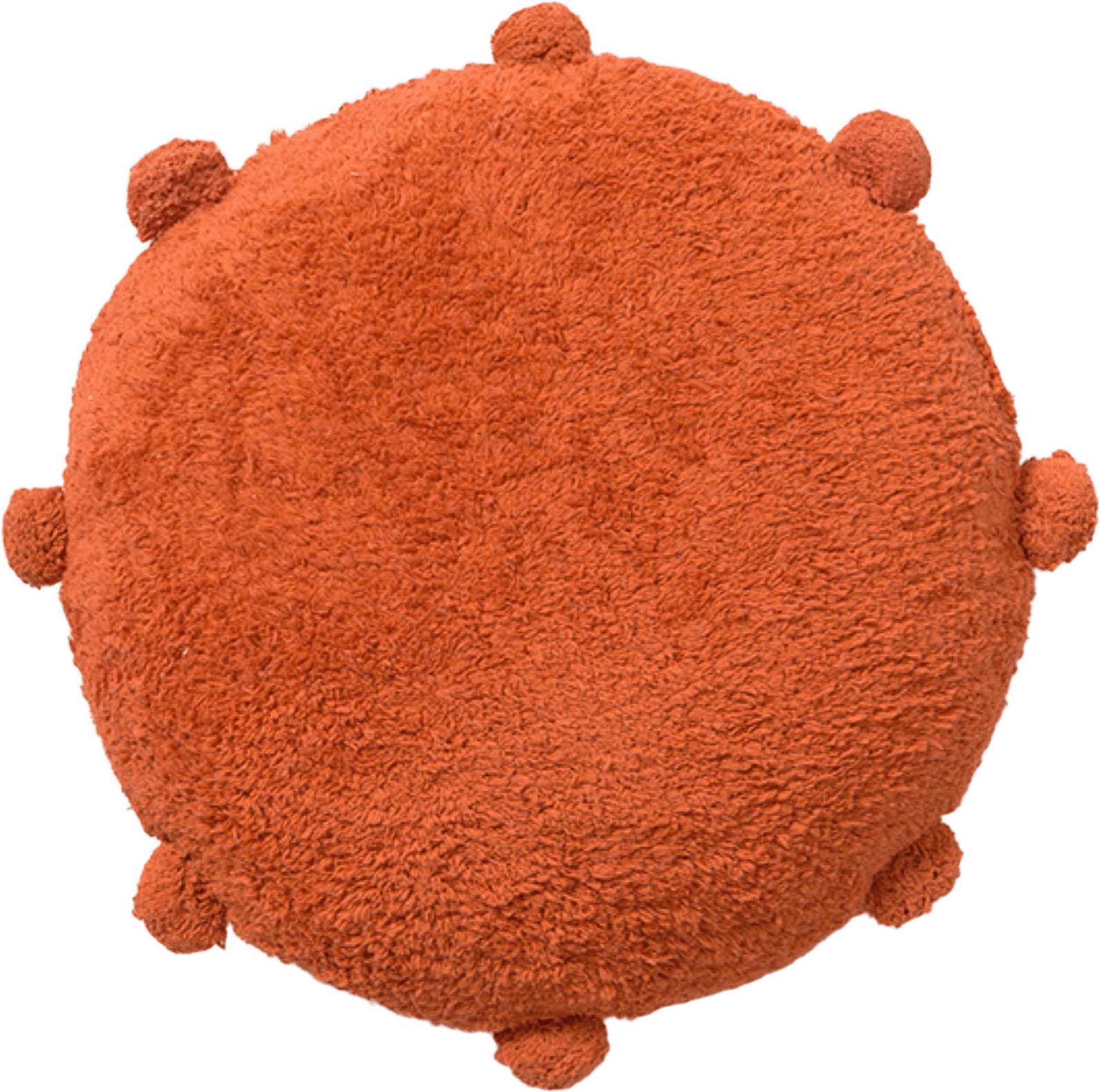 Golvkudde Bubbly, från LORENA CANALS, i färgen terrakotta.