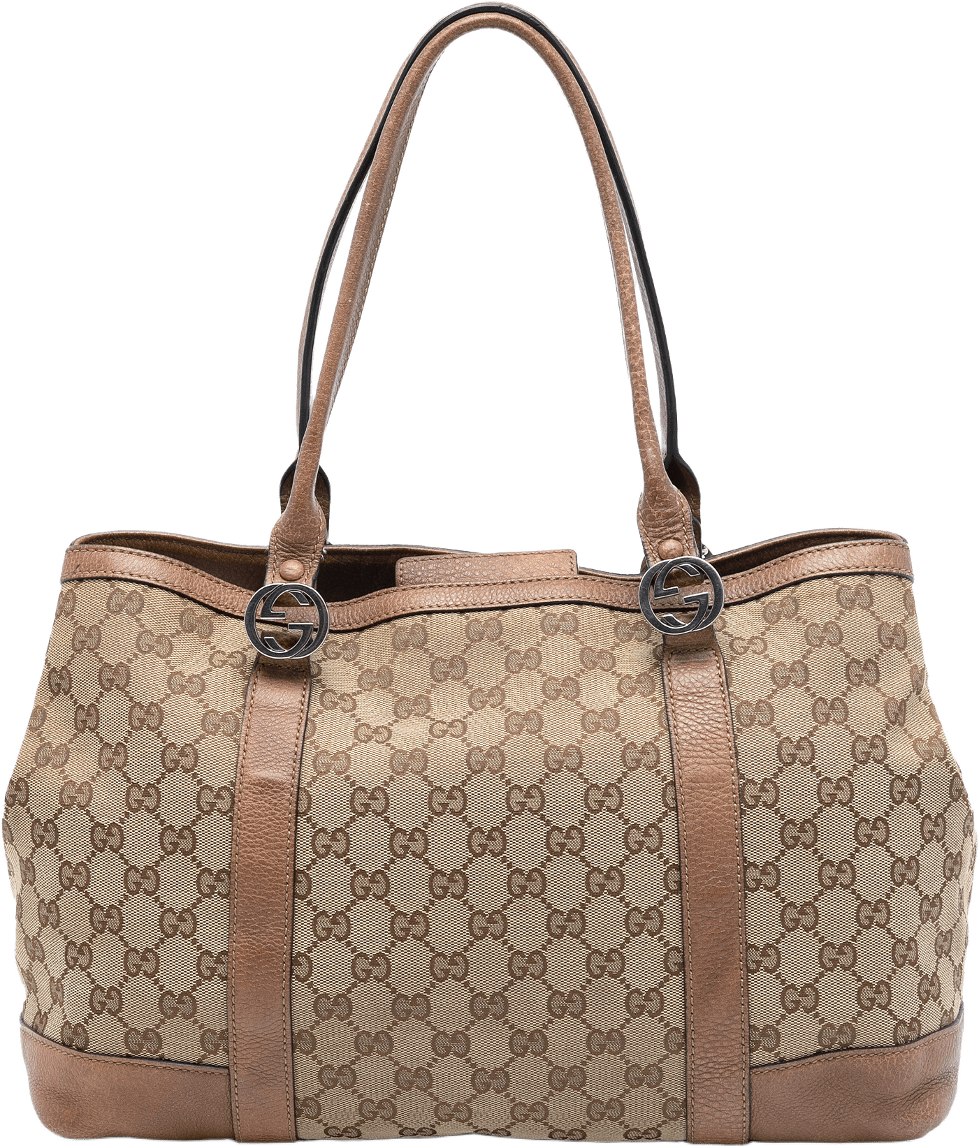 Gucci Gg Canvas Miss Gg Tote, från Luxclusif, i färgen beige.