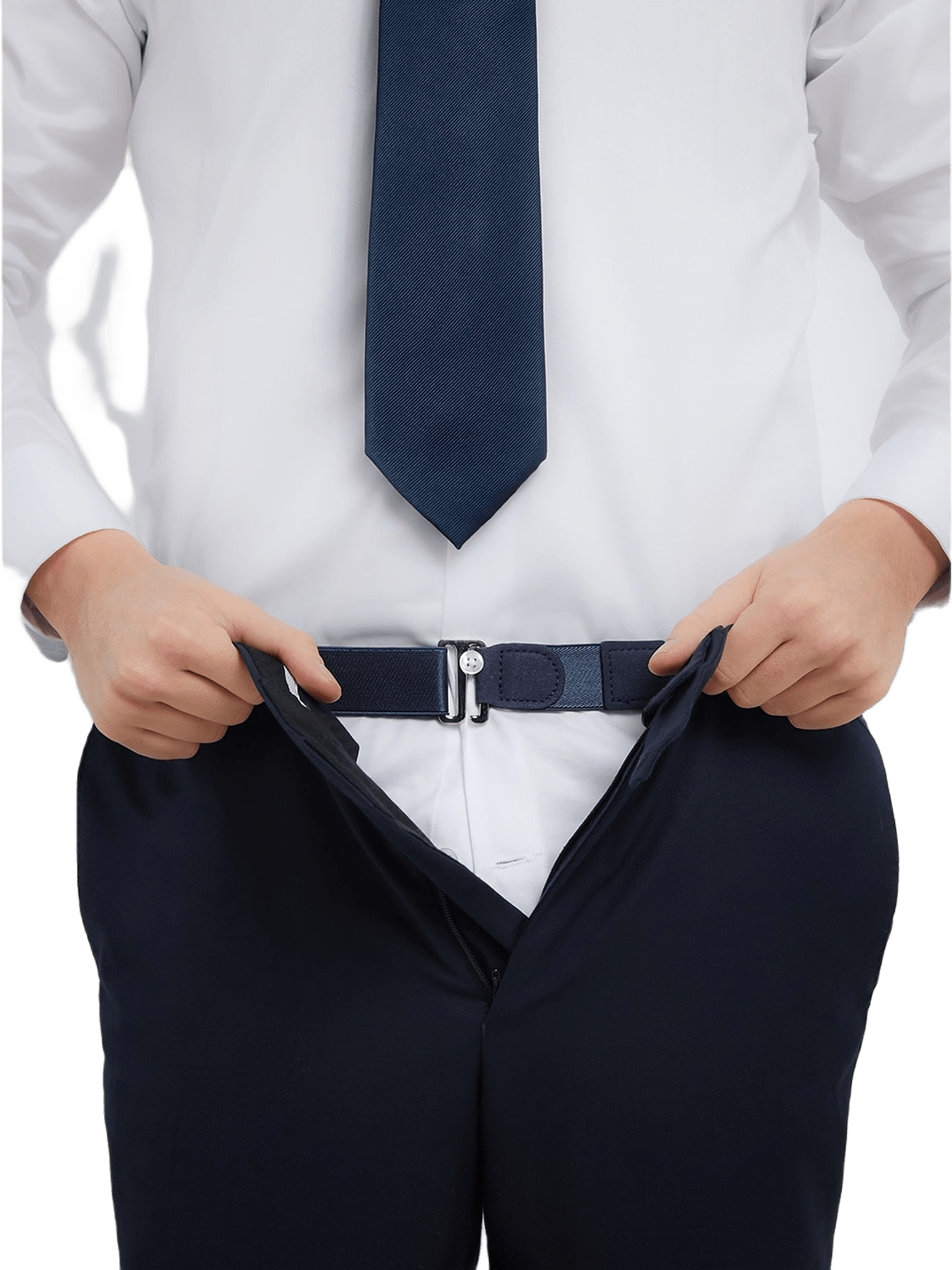 Shirt Stays Waist, från John Henric, i färgen blue.