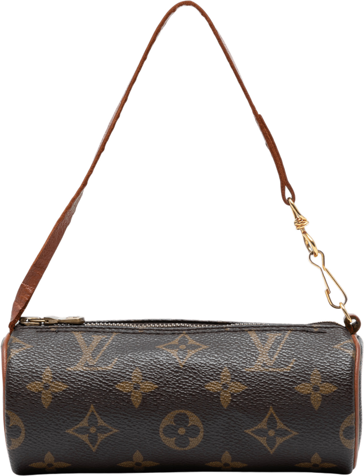 Louis Vuitton Monogram Papillon Pochette, från Luxclusif, i färgen brown.