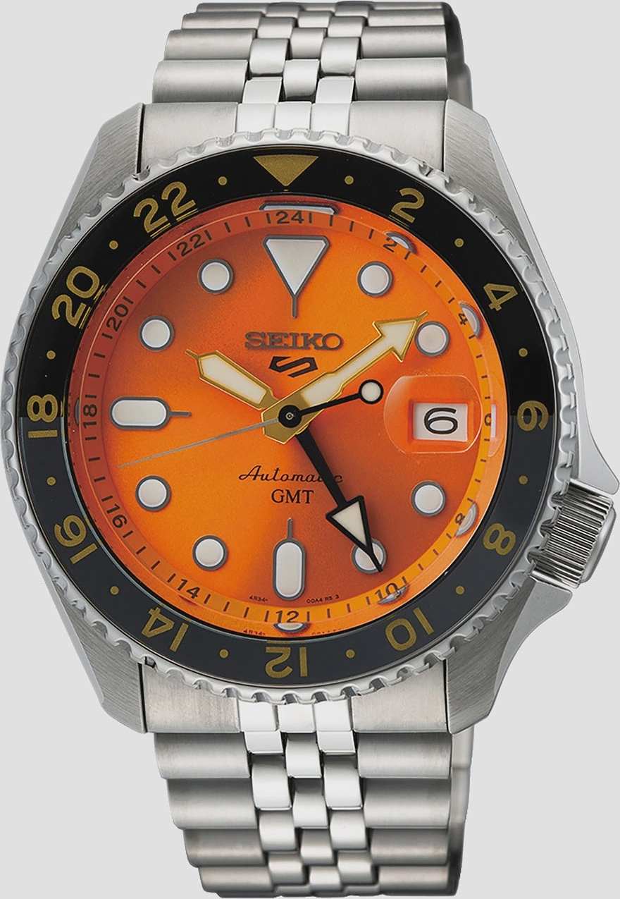 Seiko 5 Sports Automatic Orange/stål, Stållänk - Ssk005k1, från Seiko, i färgen 1.