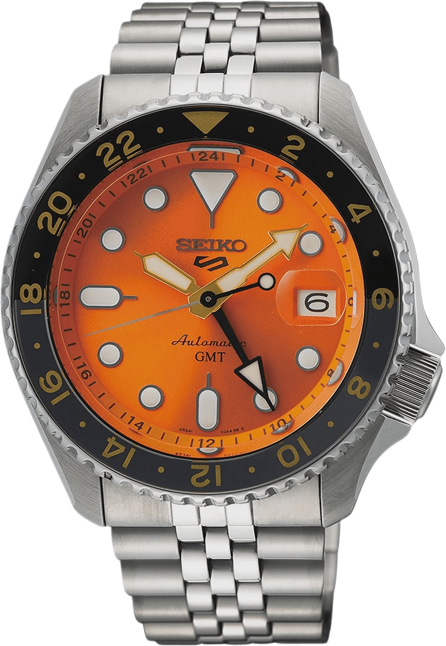 Seiko 5 Sports Automatic Orange/stål, Stållänk - Ssk005k1, från Seiko, i färgen 1.