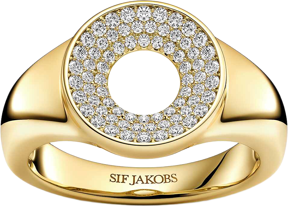 Melzo Ring, från Sif Jakobs Jewellery, i färgen gold.
