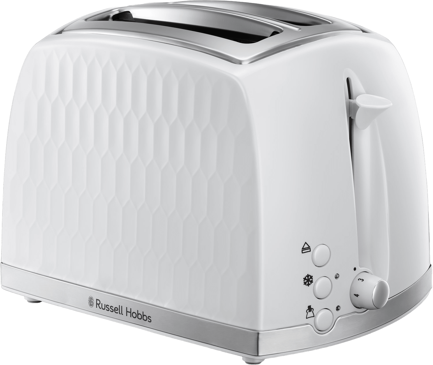 Brödrost Honeycomb, från Russell Hobbs, i färgen white.