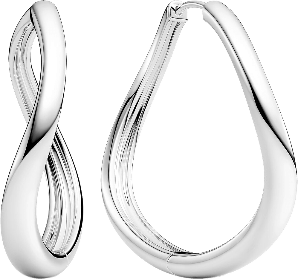 Infinito Earrings, från Sif Jakobs Jewellery, i färgen silver.