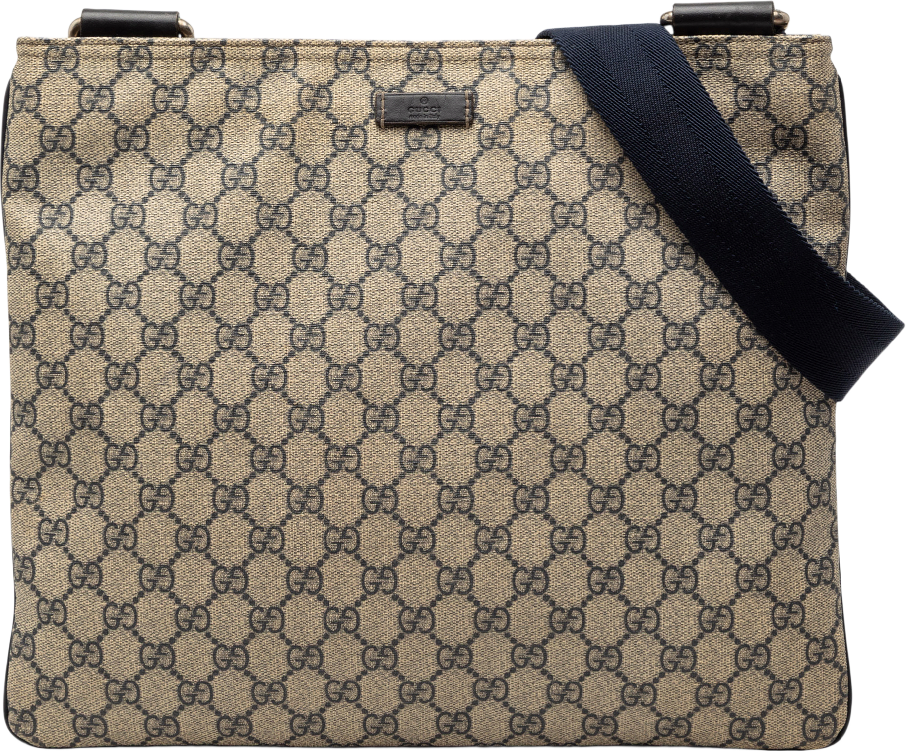 Gucci Gg Supreme Crossbody, från Luxclusif, i färgen beige.