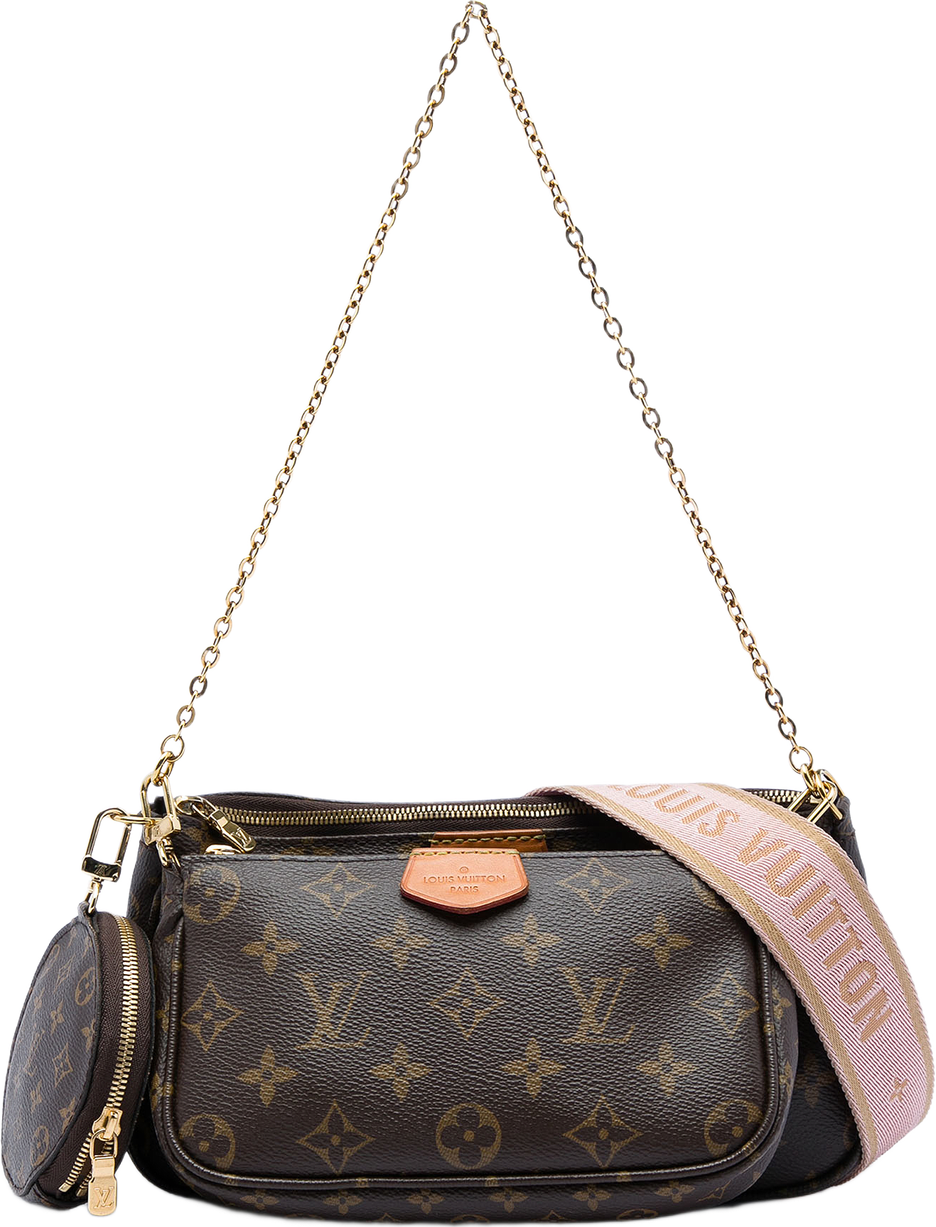 Louis Vuitton Monogram Multi Pochette Accessoires, från Luxclusif, i färgen brun.