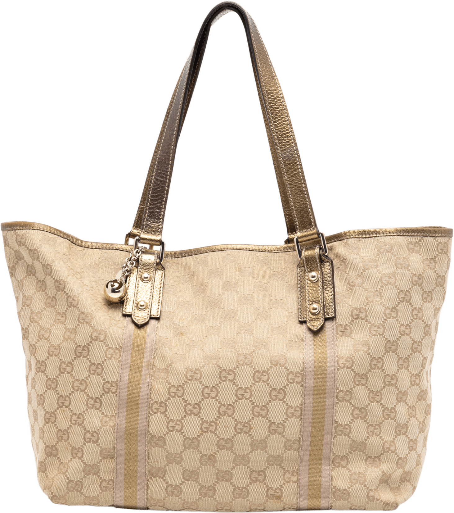 Gucci Gg Canvas Jolicoeur Tote, från Luxclusif, i färgen beige.