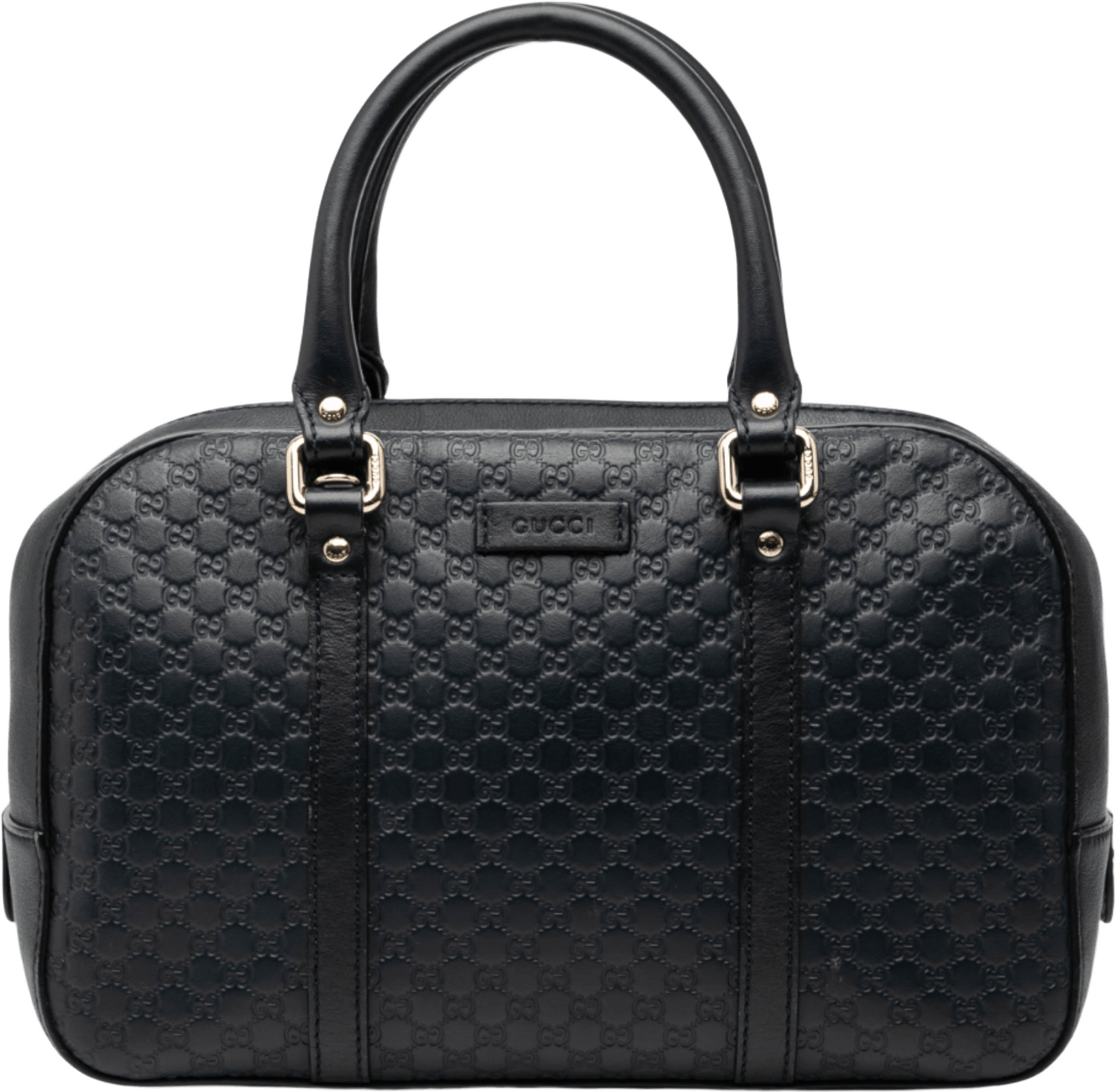 Gucci Small Microguccissima Satchel, från Luxclusif, i färgen navy.