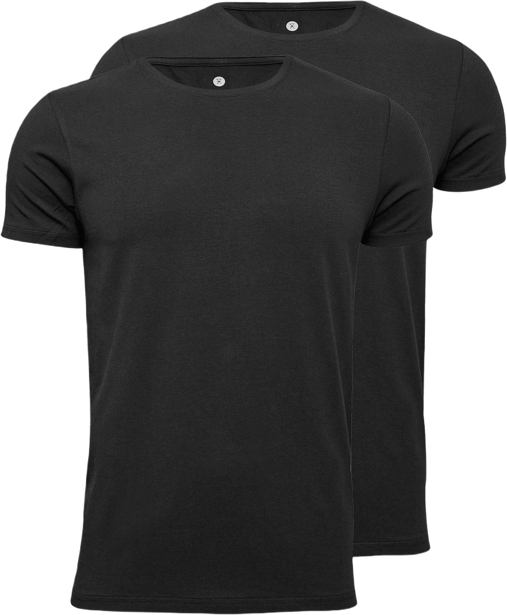 2-pack Bambu, T-shirt O-neck, Svart