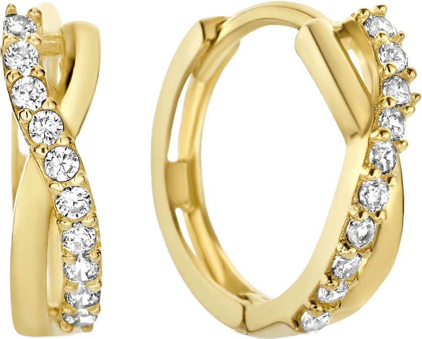 Rivoli 14 Karat Guld Creoler, från Isabel Bernard, i färgen gold.