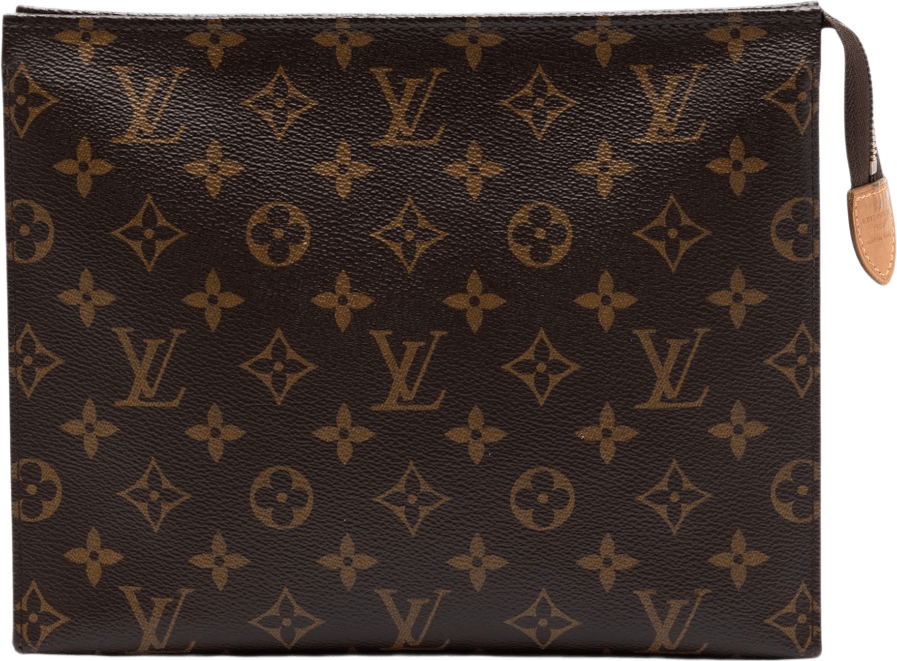 Louis Vuitton Monogram Toiletry Pouch 26, från Luxclusif, i färgen brown.