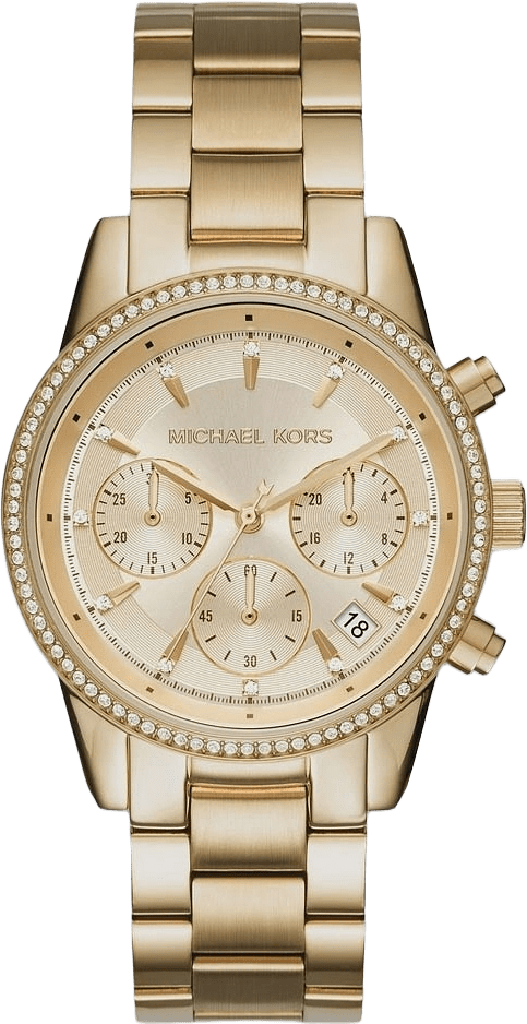 Michael Kors Ritz Stål/guld, Stållänk - Mk6356, från Michael Kors, i färgen 1.