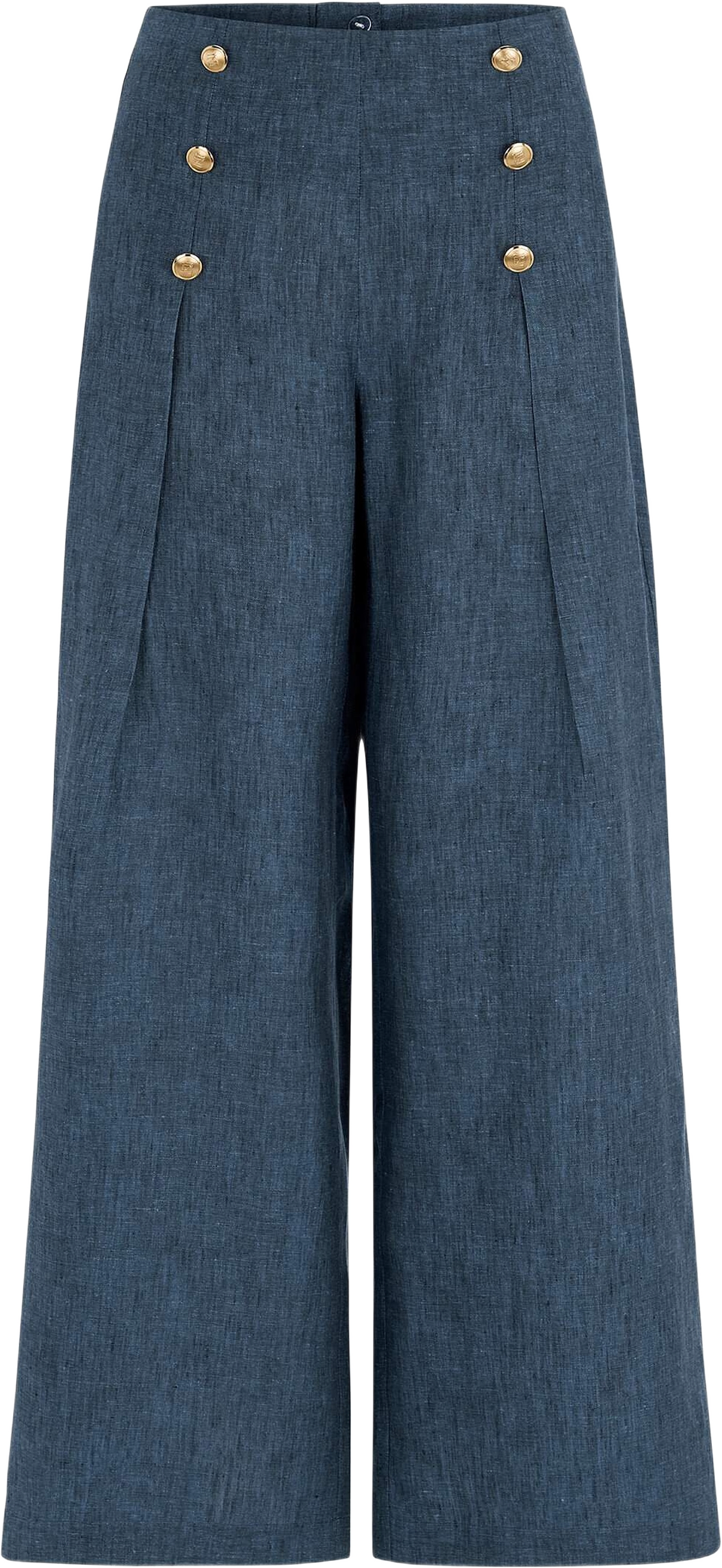 Penelope Linen Trousers, från Newhouse, i färgen mjuk marinblå.