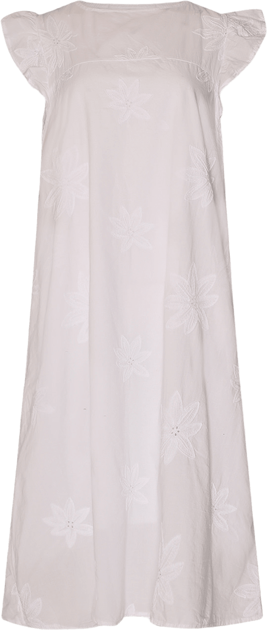 Idahlia, Ss Dress, Cotton - White