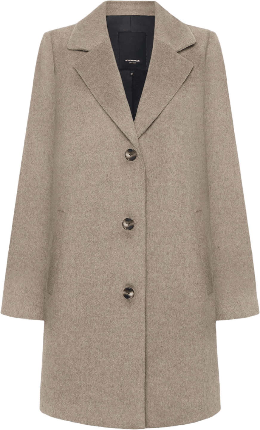 Dixie Coat, från ROCKANDBLUE, i färgen light taupe.