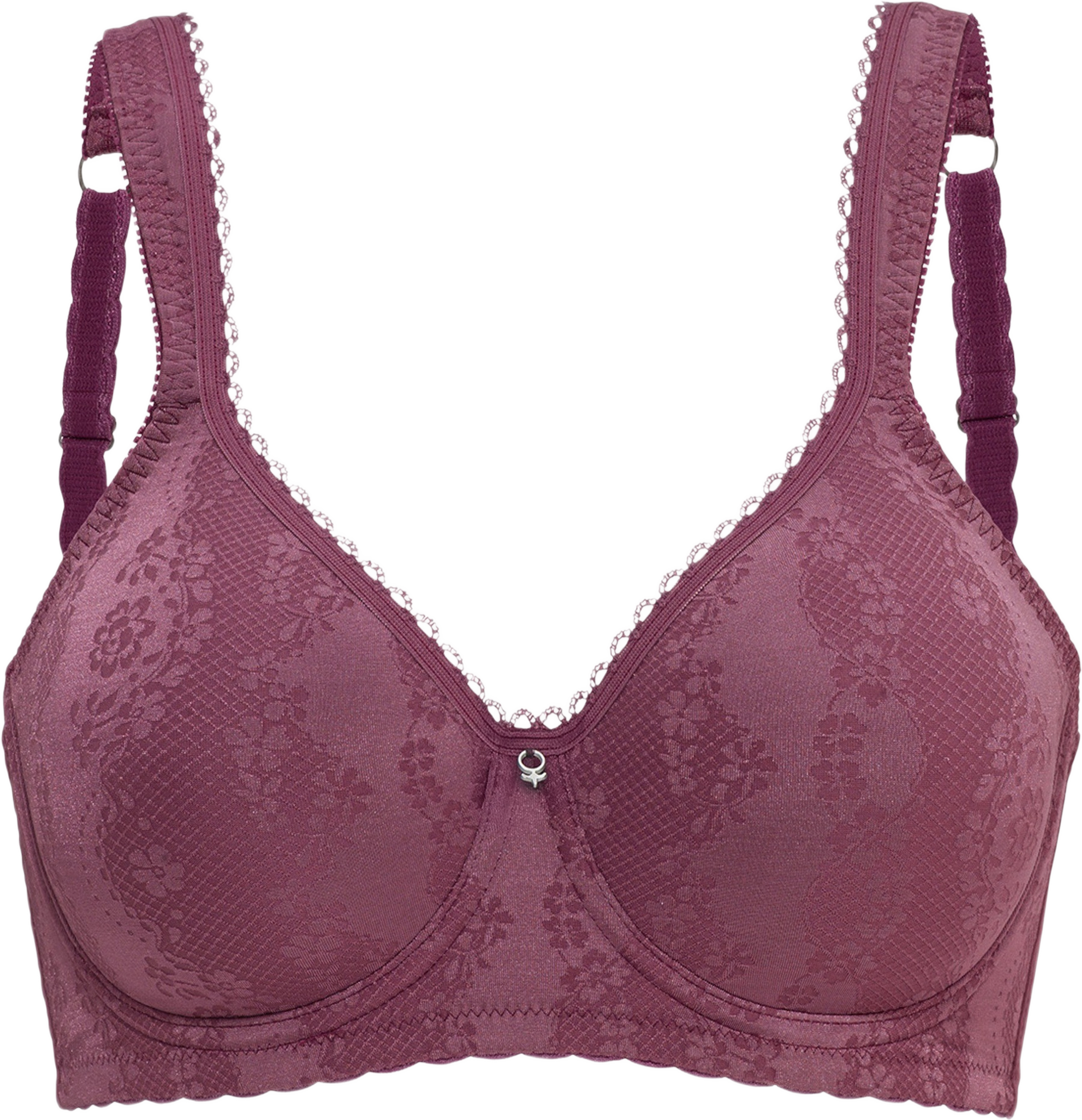 Adorable Shape Vadderad Bygel-bh, från Swegmark, i färgen plum.