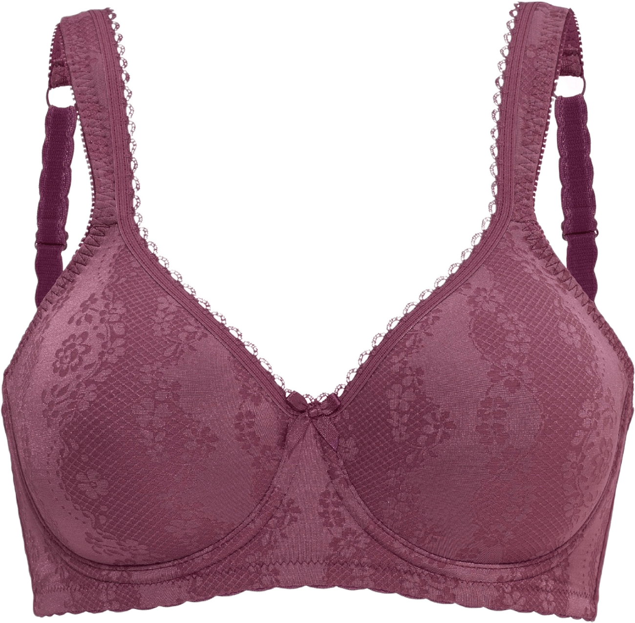 Adorable Shape Vadderad Bygel-bh, från Swegmark, i färgen plum.