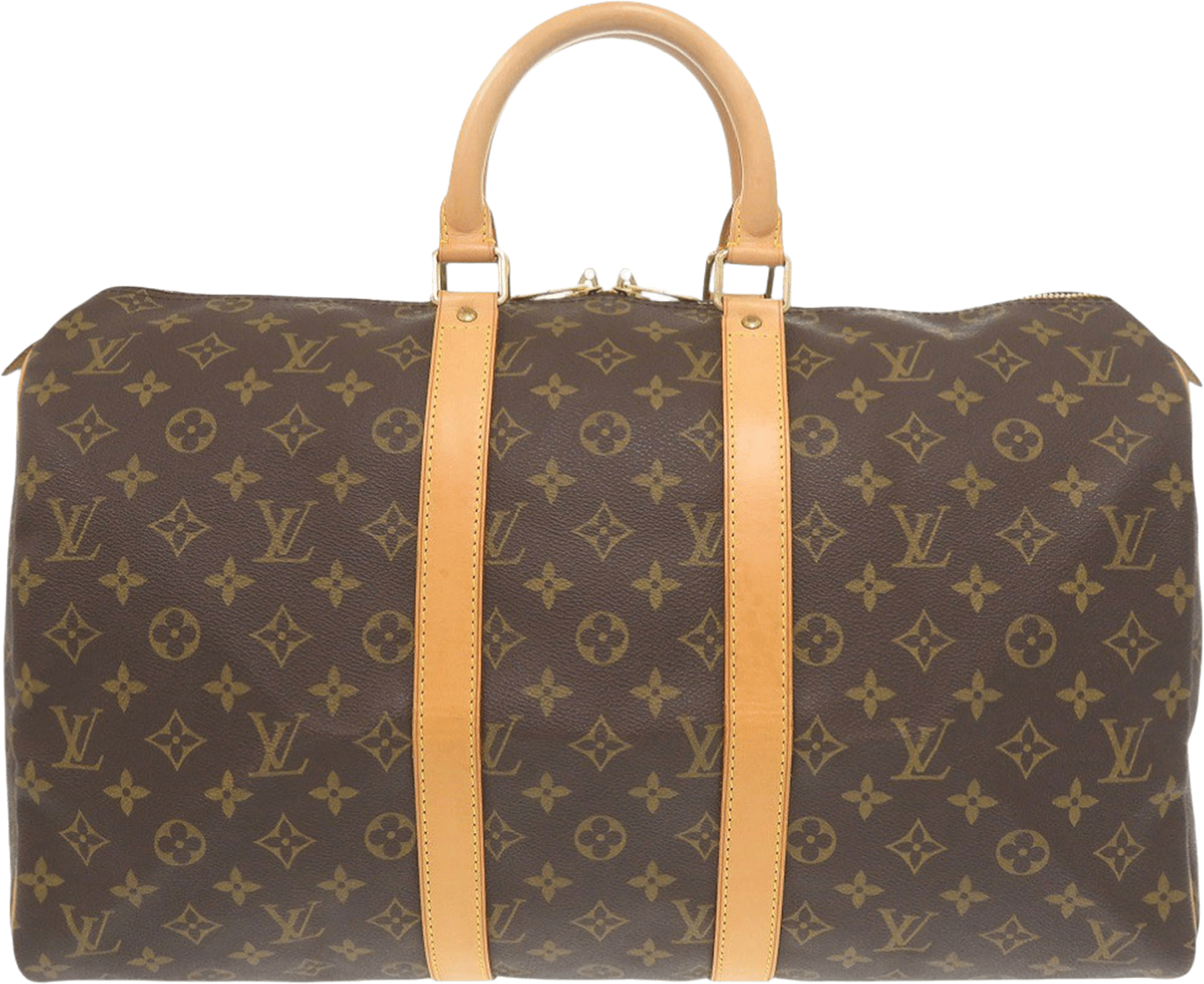 Louis Vuitton Monogram Keepall 45, från Luxclusif, i färgen brown.
