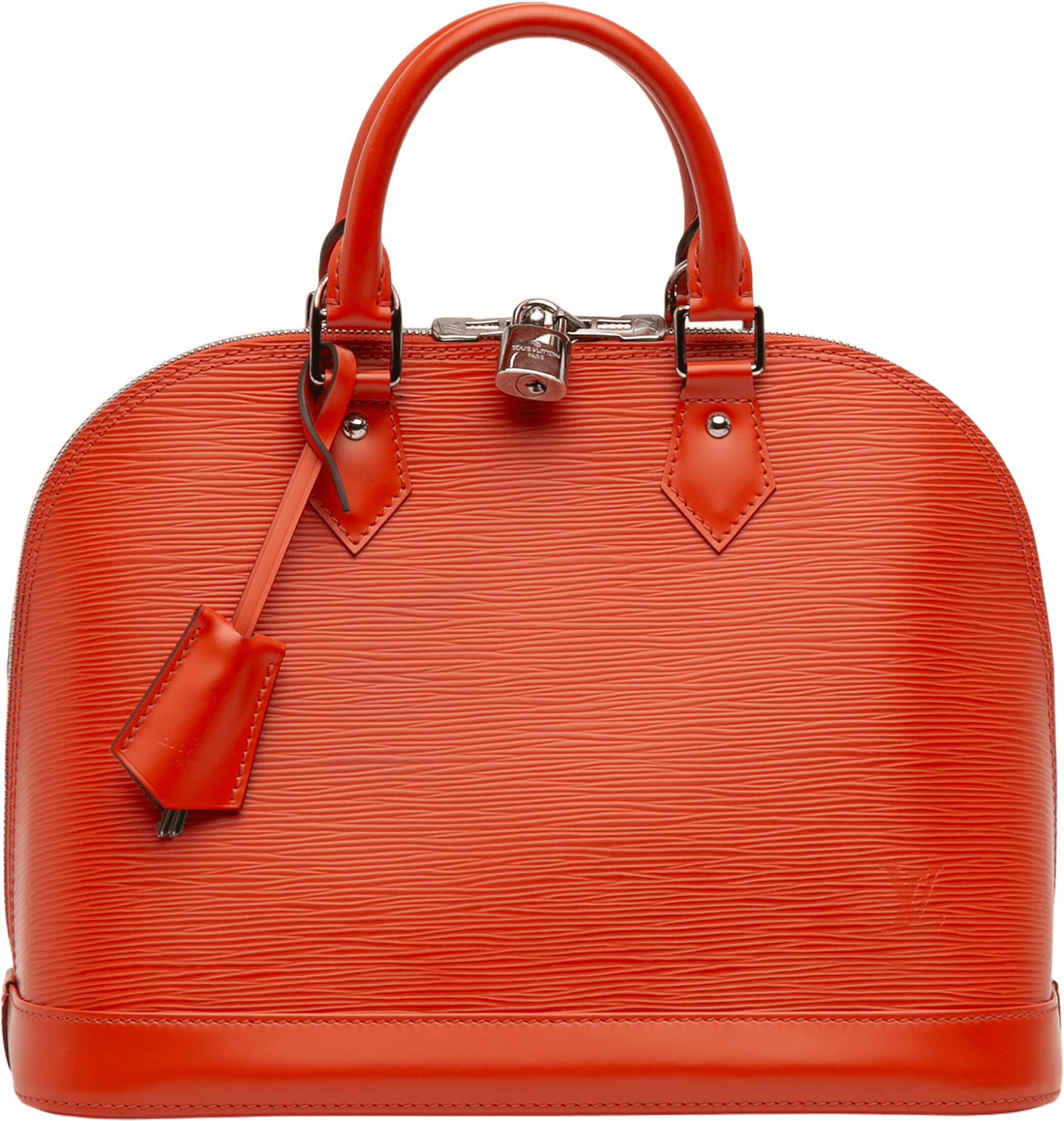 Louis Vuitton Epi Alma Pm, från Luxclusif, i färgen dark orange.