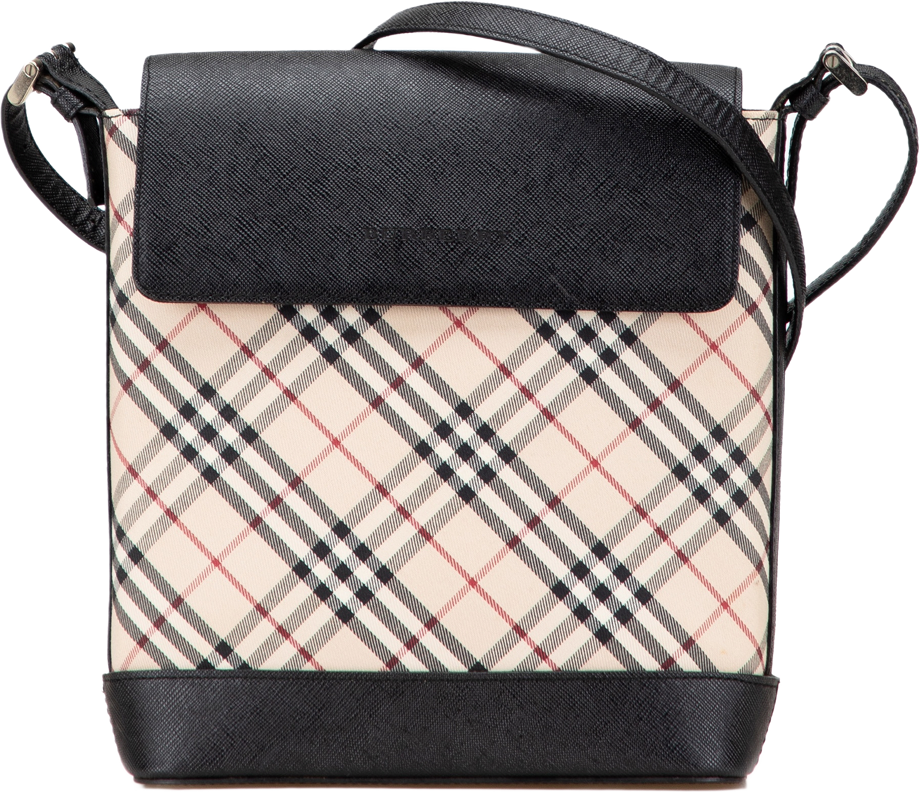 Burberry Nova Check Canvas Crossbody, från Luxclusif, i färgen beige.