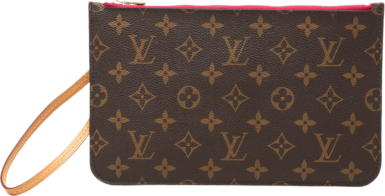 Louis Vuitton Monogram Neverfull Mm Pouch, från Luxclusif, i färgen brun.