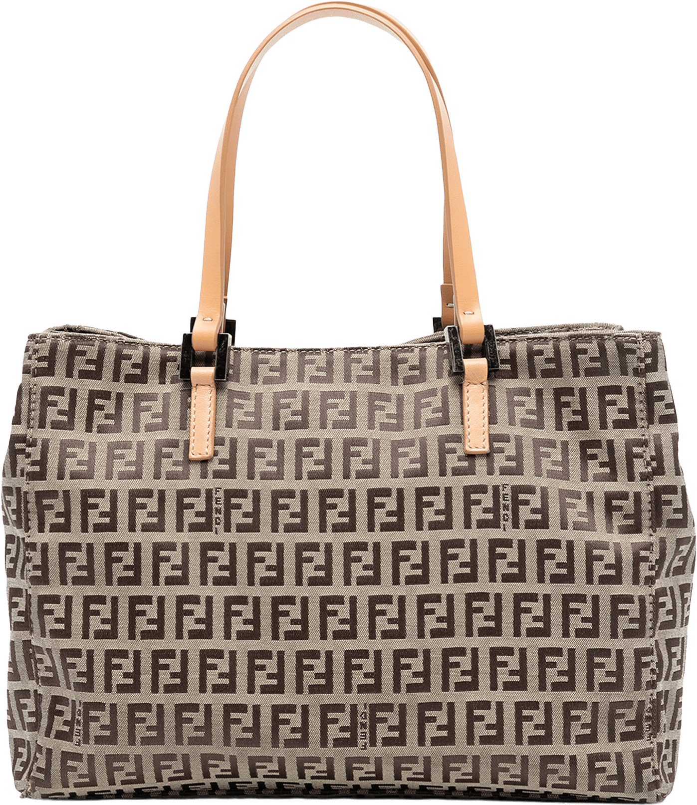 Fendi Zucchino Canvas Tote, från Luxclusif, i färgen beige.
