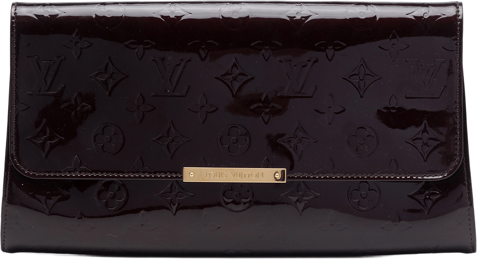 Louis Vuitton Monogram Vernis Robertson, från Luxclusif, i färgen purpur.