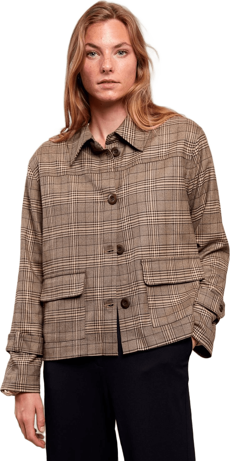 Saga Jacket, från Milook, i färgen check.