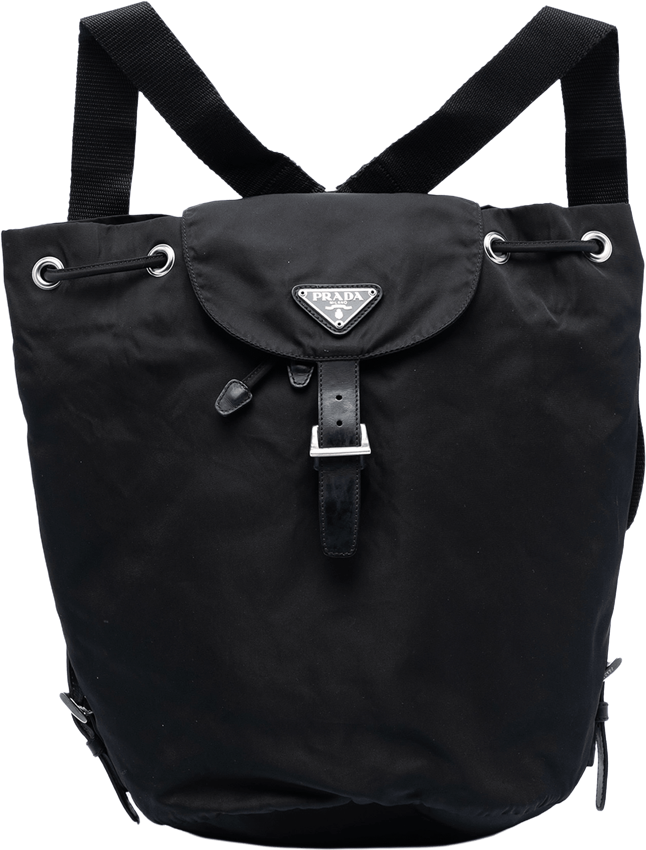 Prada Tessuto Backpack, från Luxclusif, i färgen black.