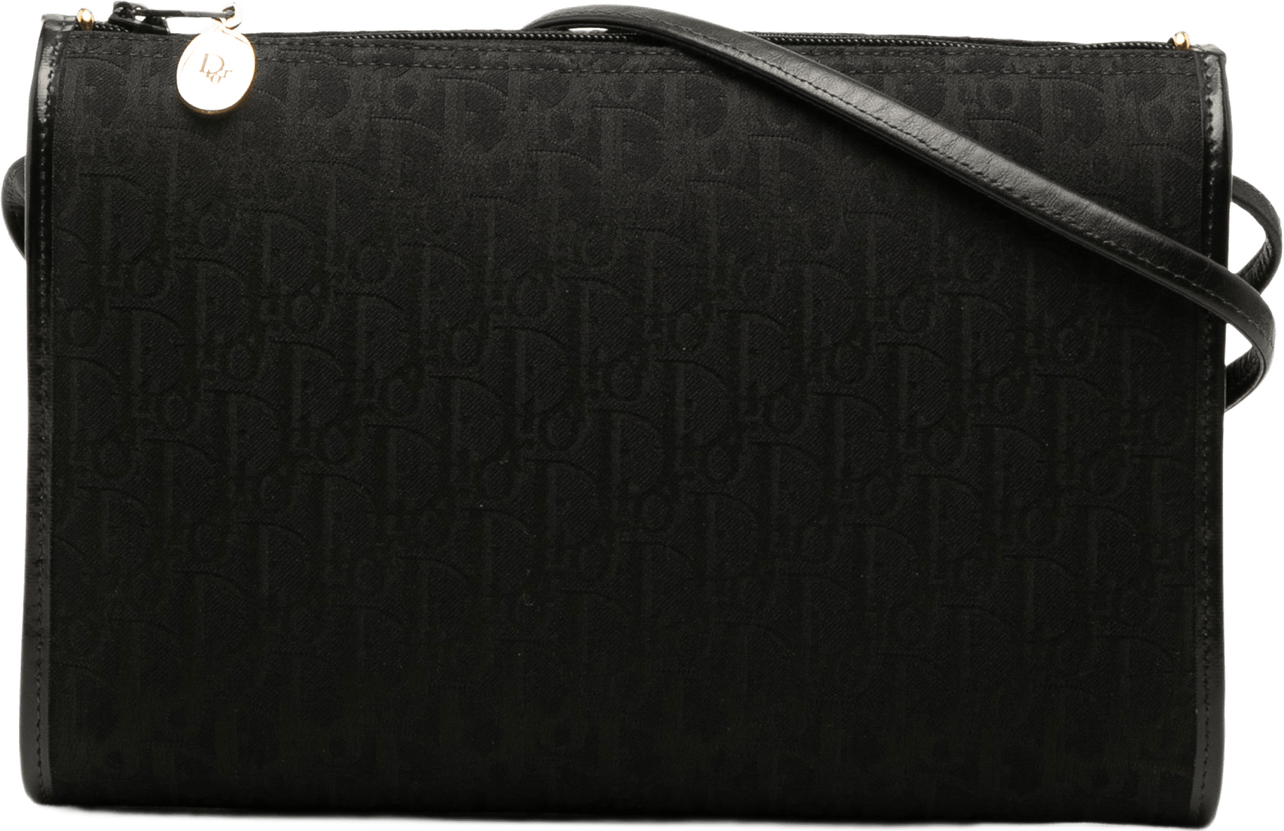 Dior Diorissimo Trotter Canvas Crossbody, från Luxclusif, i färgen svart.