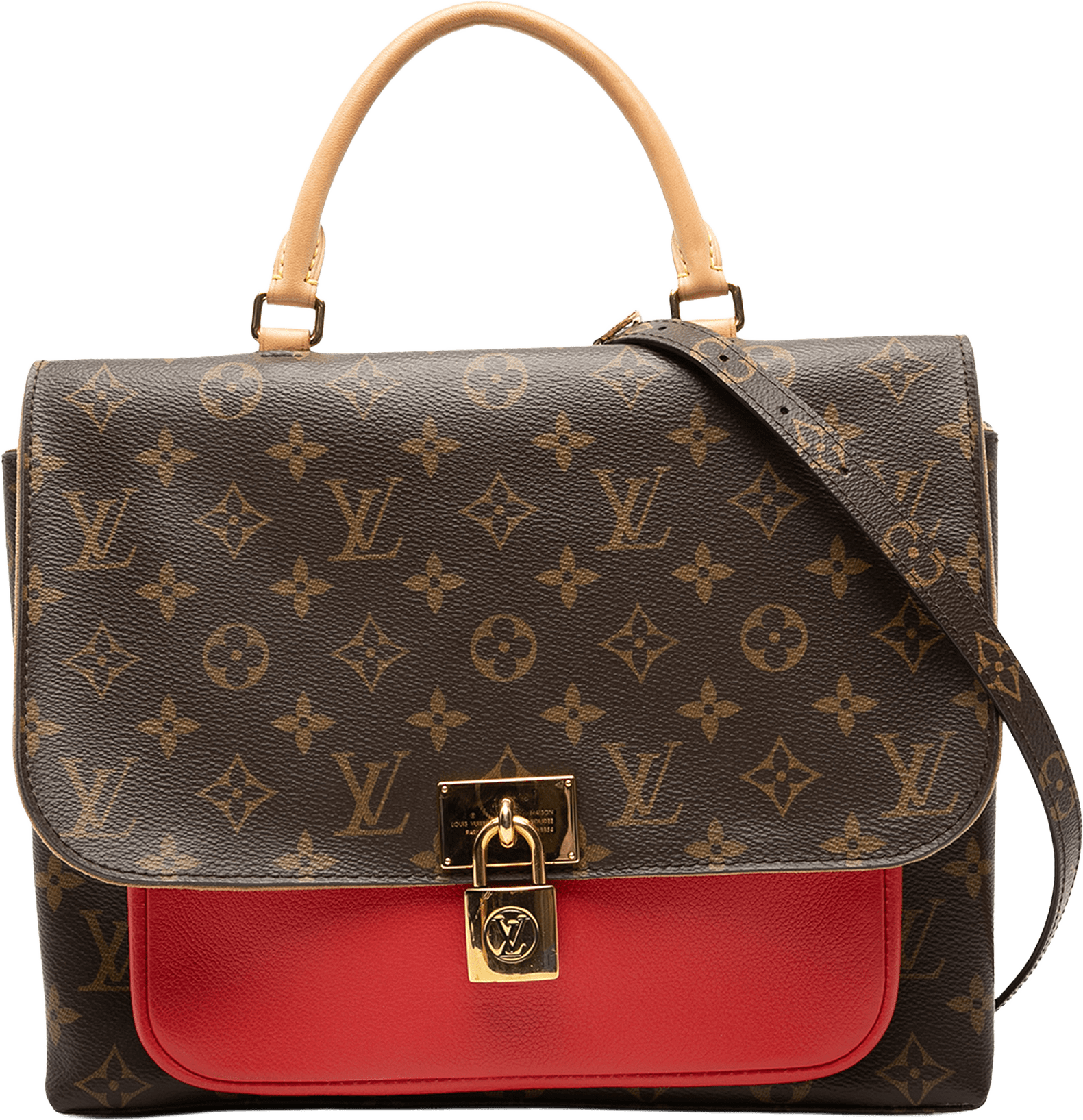 Louis Vuitton Monogram Marignan, från Luxclusif, i färgen brown.