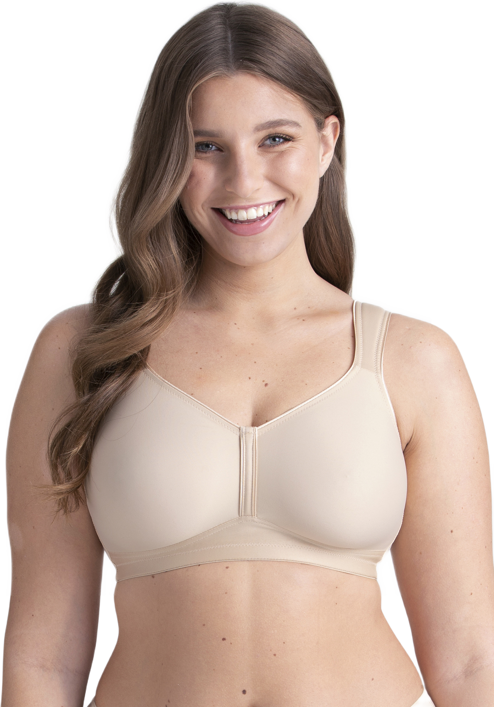 Feel Fresh Miss Mary Of Sweden T-shirt Bh Utan Bygel Med Ovadderad Helkupa, från Miss Mary of Sweden, i färgen beige.