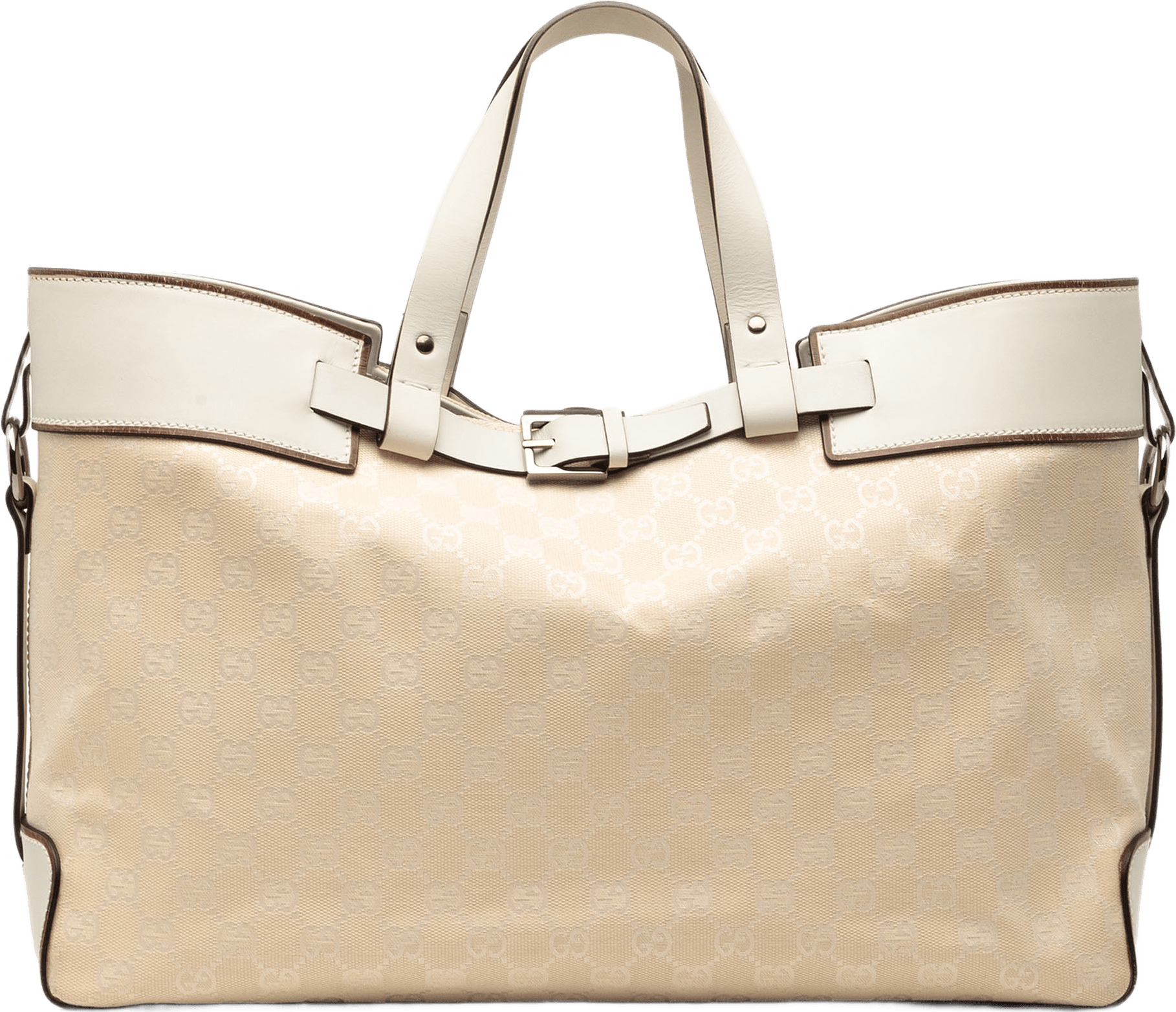 Gucci Gg Canvas Tote, från Luxclusif, i färgen vit.