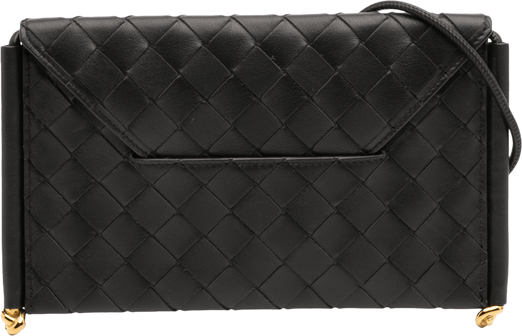Bottega Veneta Calfskin Intrecciato Solstice Phone Pouch, från Luxclusif, i färgen black.
