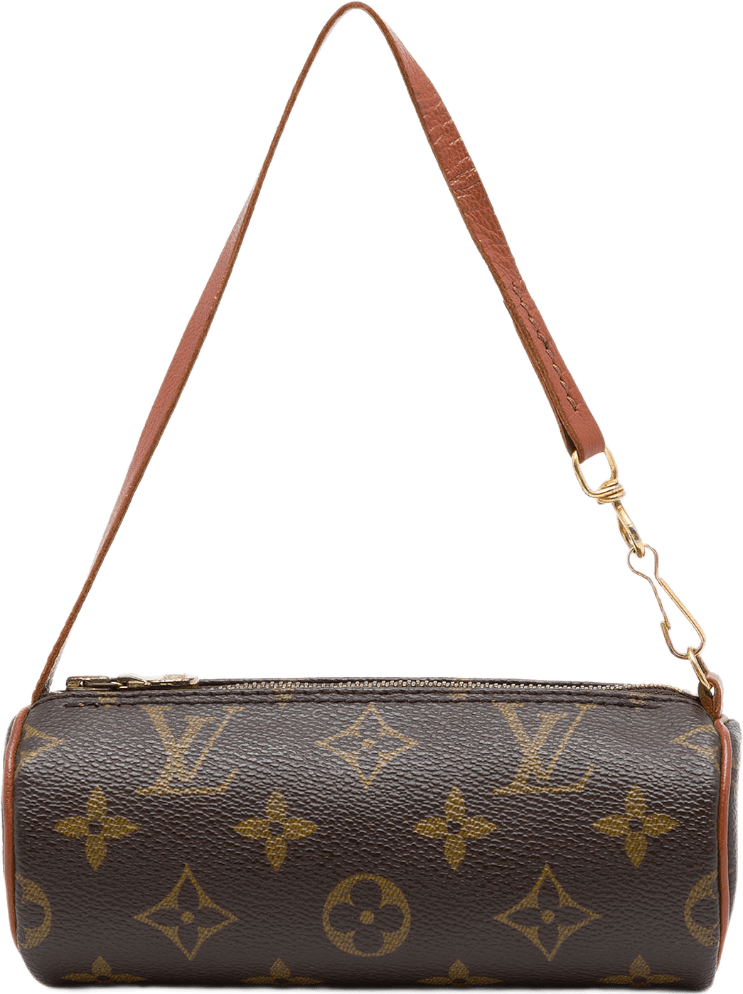 Louis Vuitton Monogram Papillon Pochette, från Luxclusif, i färgen brun.