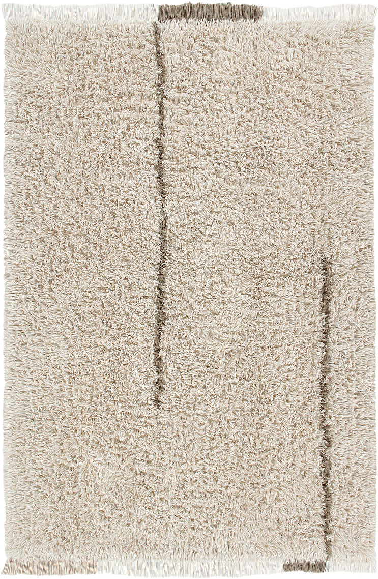 Tvättbar Ullmatta Woolable Soul Xl, från LORENA CANALS, i färgen natural, sandstone, almond frost.