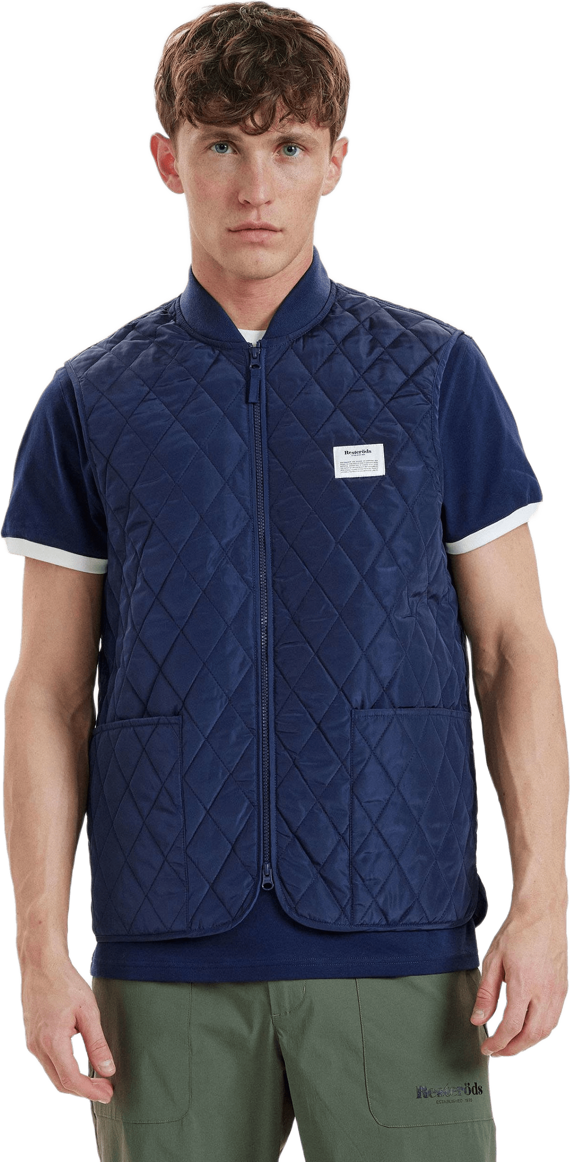 Quiltad Väst | Återvunnen Polyester | Grön